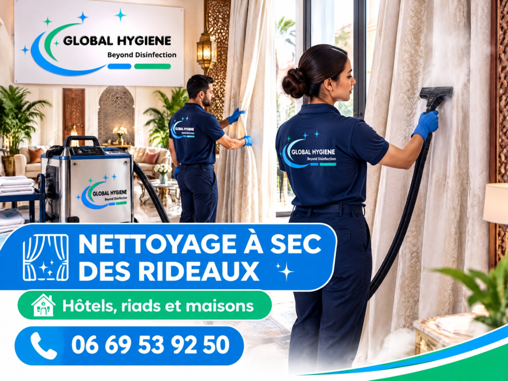 nettoyage rideaux Marrakech