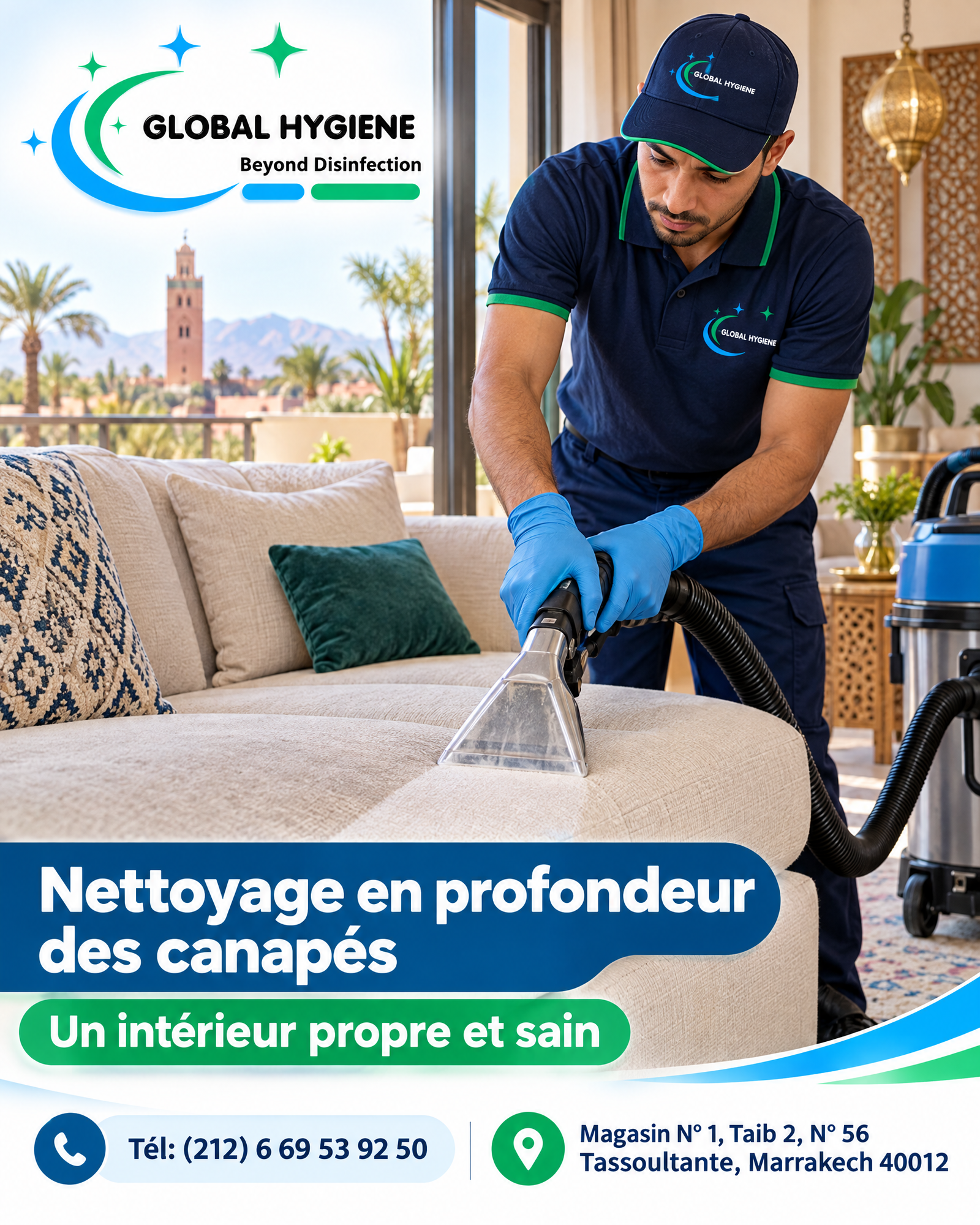 Nettoyage de canapés à Marrakech